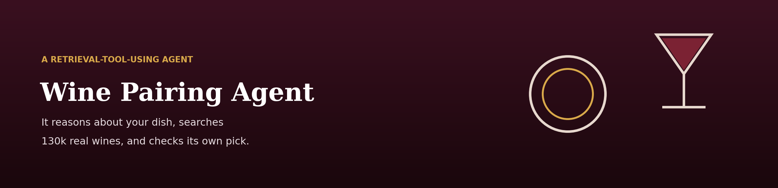 Wine Pairing Agent banner artwork.